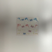 3D Sticker farbig weiss XF 428